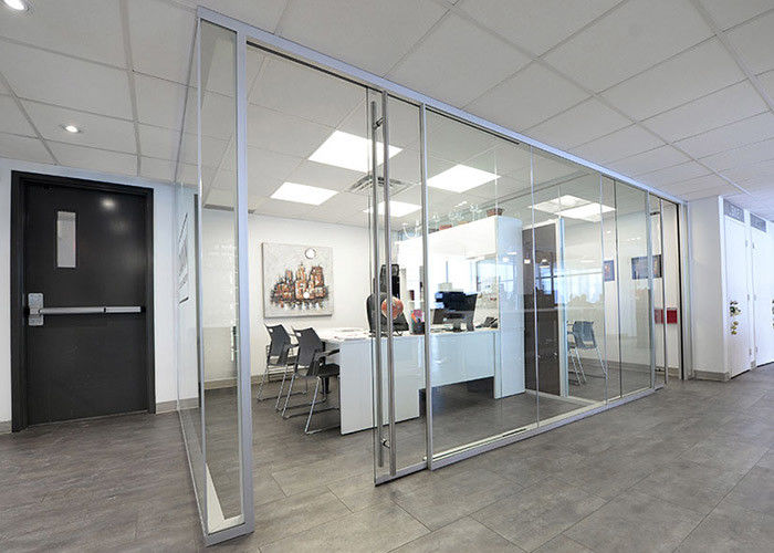 Glawall Partition Wall Concise Design Demountable High Security Single Glass Wall Partition