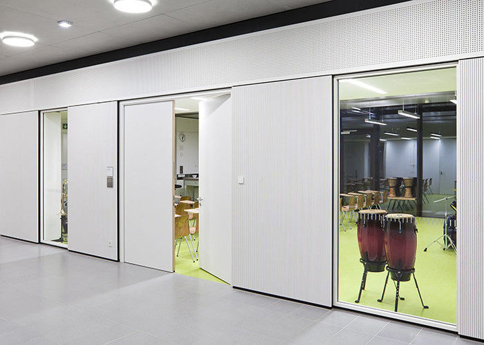 Sound Absorption Glass Partition Wall Aluminum Frame Steel Melamine HPL Panel