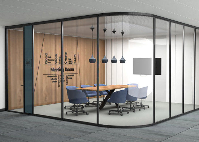 Double Height Sound Insulation Glass Partition Soundproof Easy To Disassemble