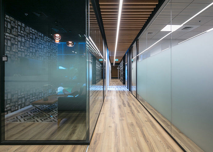 Office Hotel Partition Wall Indoor Glass Solid Shutters Dimming Glass Support Customization Many Selections