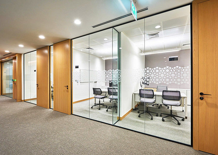 Modern Transparent Glass Wall moisture proof Easy Installation