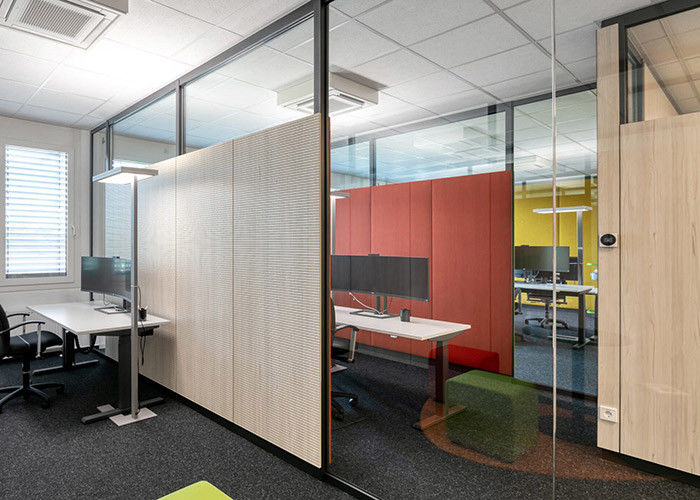 Sturdy And Long-lasting Glaszed Partition Wall With Tempered Glass Insulation Wall