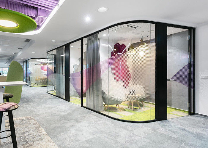 Dimming Glass Privacy Adjustable Office Partition Wall For Controllable Electrical Fogging Glass