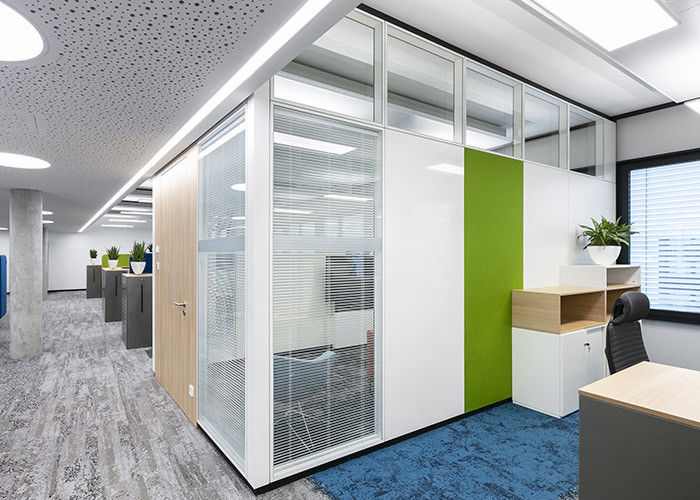 Fully Assembled Mullion Window Units With Single Glass Acoustic Detachable Partition System