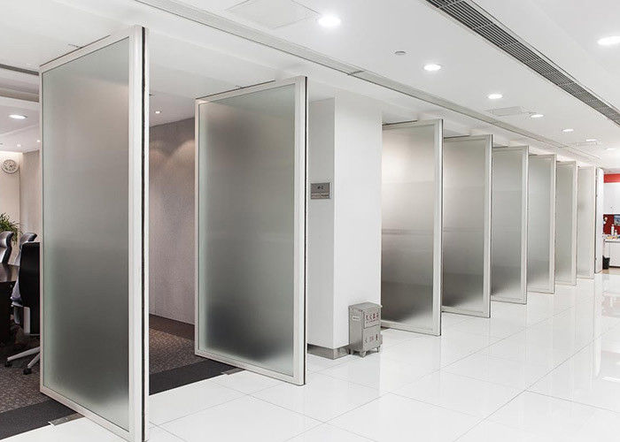 Full View Frameless Glass Partition Wall Single Double Glazed Glass Wall System