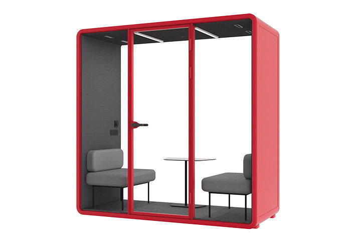 Support Ship To Port CIF Silent Office Meeting Pods For 2 Person Face To Face Design SL Size With 2 Sofas