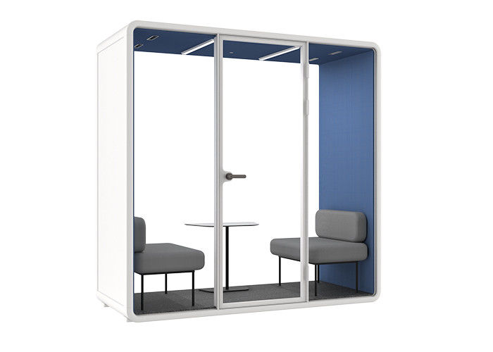 DDP Included Shipping Cost Soundproof Easy Install Indoor Silent Pods Office Cabin With Compact Laminate Desk