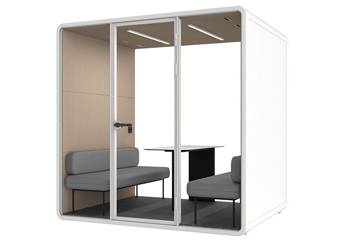 Sound Insulation 100-240V Power Privacy Small Size Sensor Light Office Meeting Pods 4 Person Large Size
