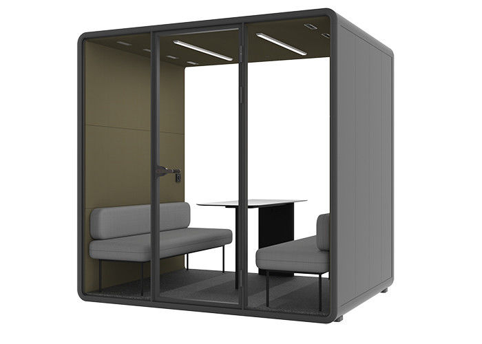 Excellent Production Technology Cutsomized Size Office Meeting Pods With Air Conditioner Indoor Acoustic Movable Box