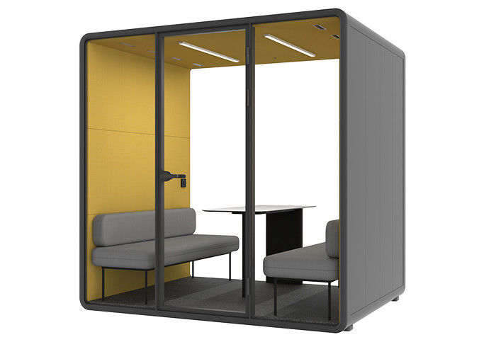 Ensures Confidentiality During Meetings Quiet Cabins Large Size With Sofas Superior Ventilation