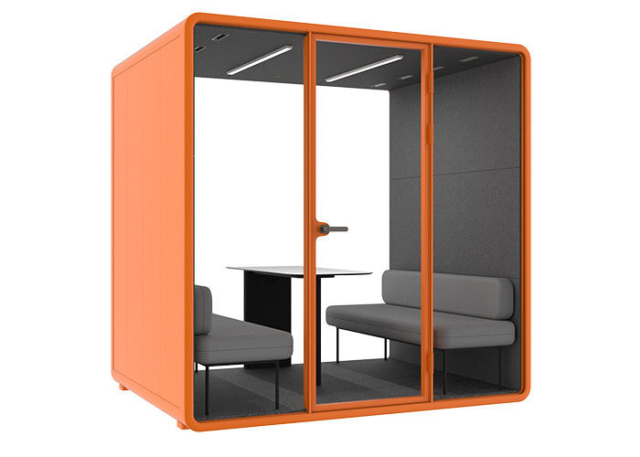 Soundproof Office Pods Support Install Access Control System For Showing Product In Fair And Talking In Silent Booth