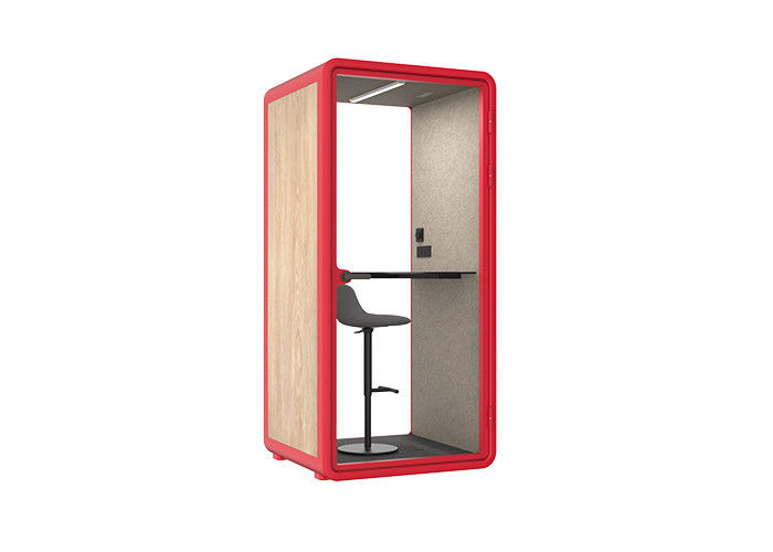 Many Function Aluminum Alloy Office Pods Sound-absorbing Ventilation Small Size For Calling Phone Booth