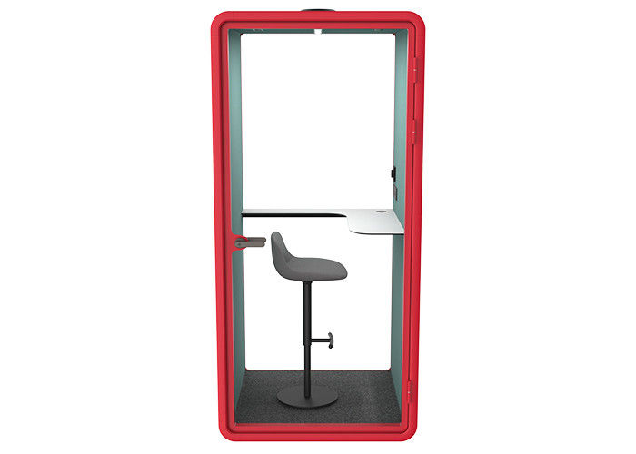 Clear glass 10mm laminated glass indoor acoustic booth silent cabin phone booth for single person