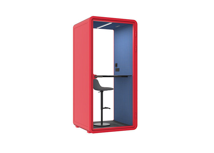 Distraction-free Environment Indoor Phone Booth Small Single Size With Seating Support Customized Size And Logo