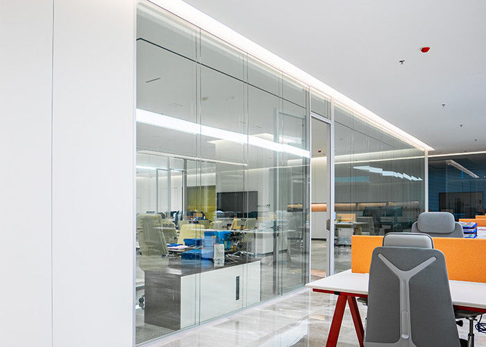 Aluminum alloy glass partition wall soundproof frameless glazed wall with aluminum frame