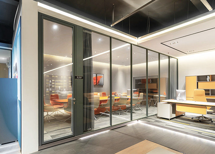 Customized framed glass partition wall demountable glass partition for office division
